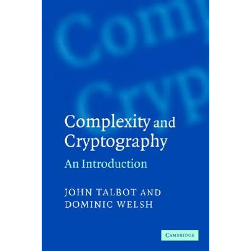 Complexity and Cryptography - Paperback