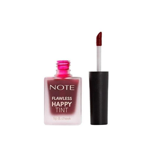 Note Flawless Happy Tint Liquid Lip and Cheek Tint - Multi-Use Makeup for Natural Look