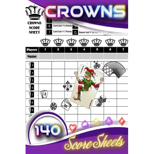 Crowns Score Sheet: Pocket Size 6 x 9 inches - Paperback