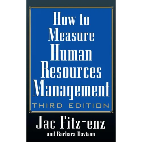 How to Measure Human Resource Management - Hardcover