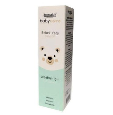 Dermoskin BabyCare Baby Oil - Natural, Non-Greasy Moisturizer for Sensitive Infant Skin - 3.38 fl oz
