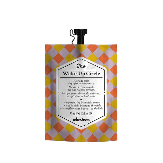 Davines The Wake-Up Circle Refreshing Hair and Scalp Mask - 50ml - Invigorating Scalp Treatment & Hair Revitalization