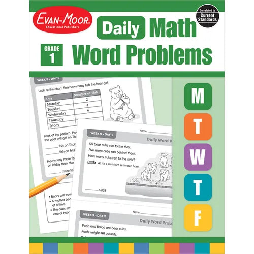 Daily Word Problems Math, Grade 1 Teacher Edition - Paperback