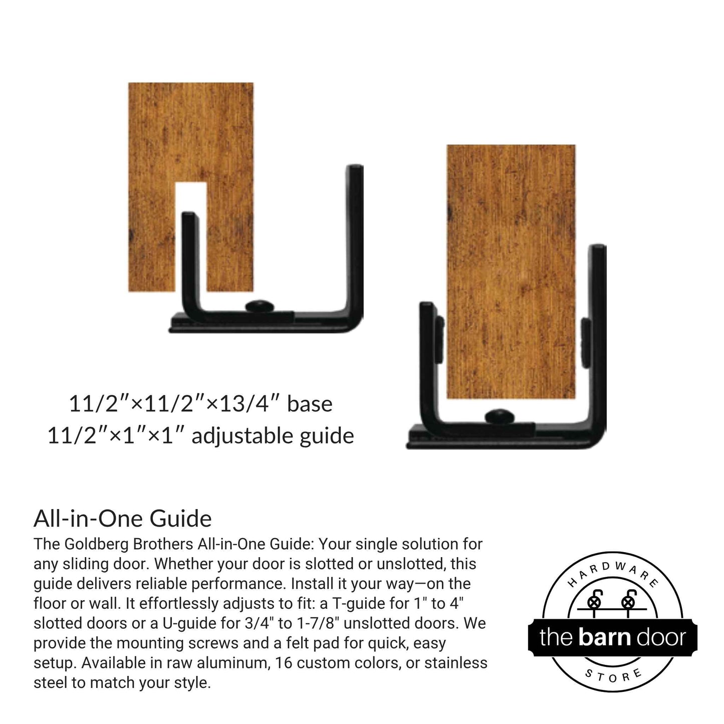All-in-One Wall Mounted Stainless Steel Floor Guide