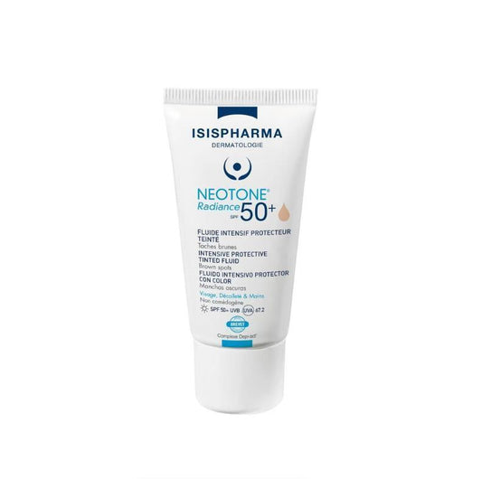 Isis Pharma Neotone Radiance Spf 50+ Colored Sunscreen for Sensitive Skin - Light, 1.01 fl oz