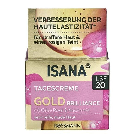 Isana Anti-Aging Day Cream with SPF20 - Nourishing Mature Skin Moisturizer for Women and Men 60+
