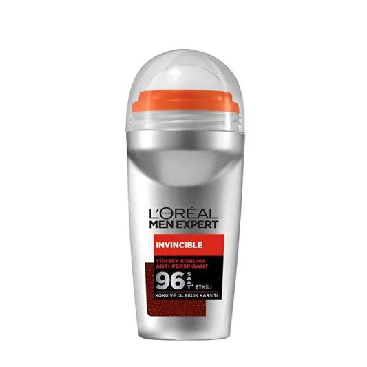 Loreal Paris Men Expert Invincible 96 Hours Roll-On Deodorant for Men - Long Lasting Antiperspirant Protection