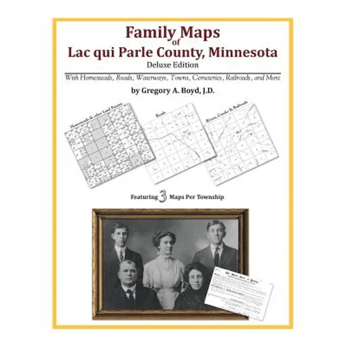 Family Maps of Lac qui Parle County, Minnesota - Paperback