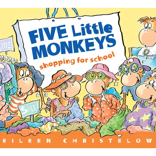 Five Little Monkeys Shopping for School Board Book - Board Book