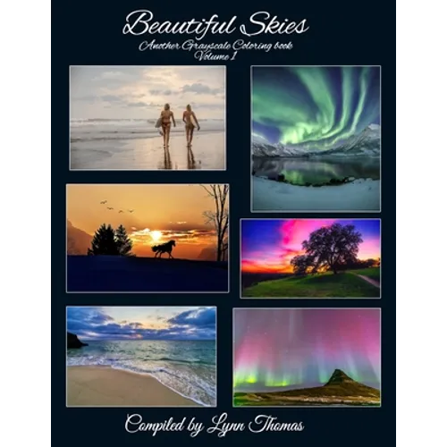 Beautiful Skies: Another Grayscale Coloring Book - Paperback