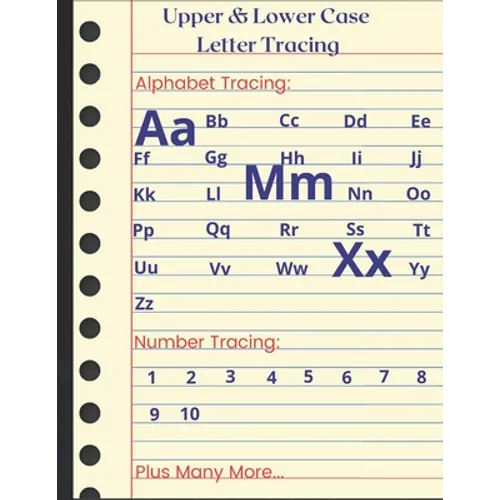 Upper & Lower Case Letter Tracing: Practice pen control, line tracing and coloring. - Paperback
