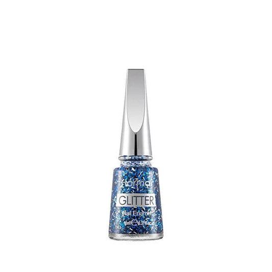Flormar Glitter Nail Polish GL07 - 11 ml - Sparkly Nail Enamel for Creative Nail Art