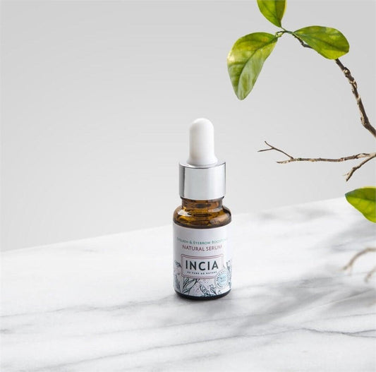 Incia Natural Eyebrow and Eyelash Serum - Strengthens & Promotes Growth, 0.34 fl oz