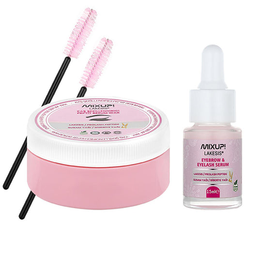 Mixup. Lakesis Eyebrow and Eyelash Serum Set - Strengthens, Nourishes, and Shapes Brows and Lashes