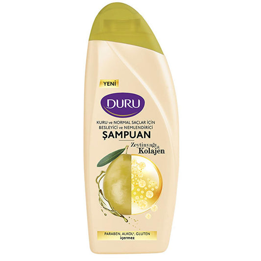 DURU Collagen & Olive Oil Shampoo - 500ml Nourishing Hair Care