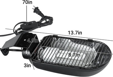 Bird Cage UVB Light Fixture Kit 20W UVA UVB Lamp for Aviary Health