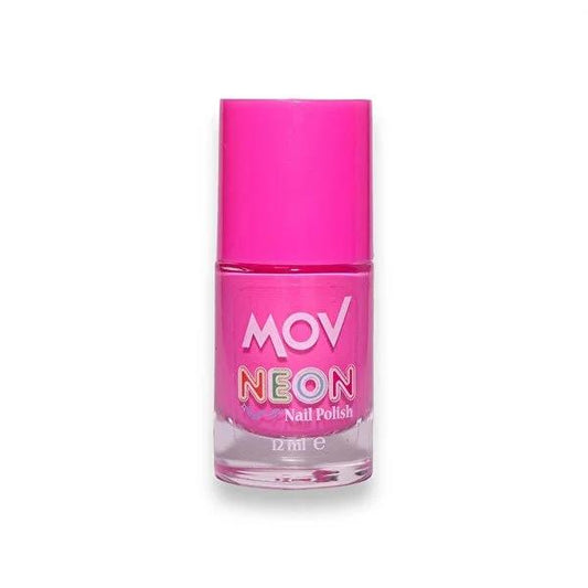 Mov Neon Pink Nail Polish: Ultra Shiny, Fast Drying, Long Lasting, Trendy & Eye-Catching Dusty Rose for Women