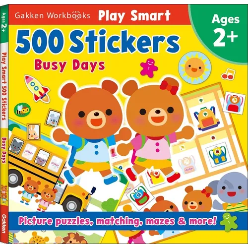 Play Smart 500 Stickers Busy Days - Paperback