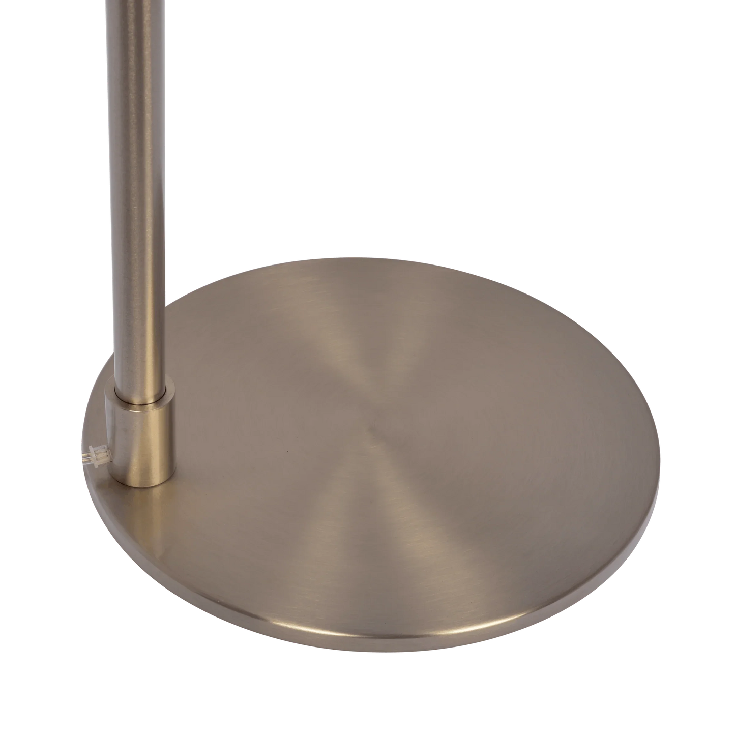 Floor Lamp – Brushed Nickel Finish, White Linen Shade & Rotary Switch | Modern Living Room & Bedroom