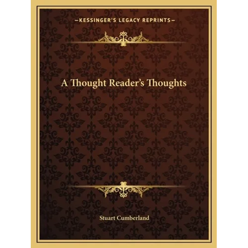 A Thought Reader's Thoughts - Paperback