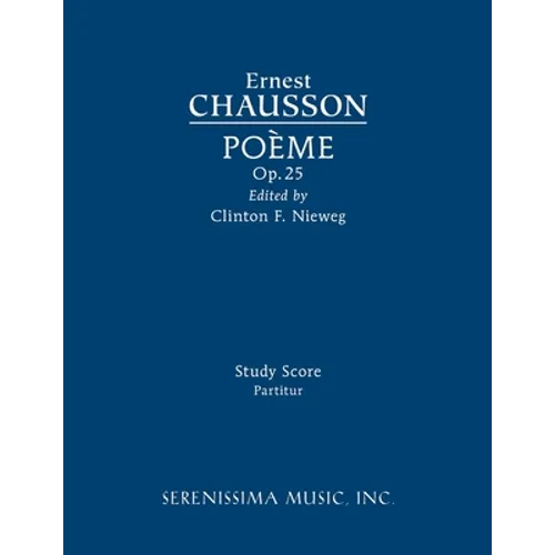 Poeme, Op.25: Study score - Paperback