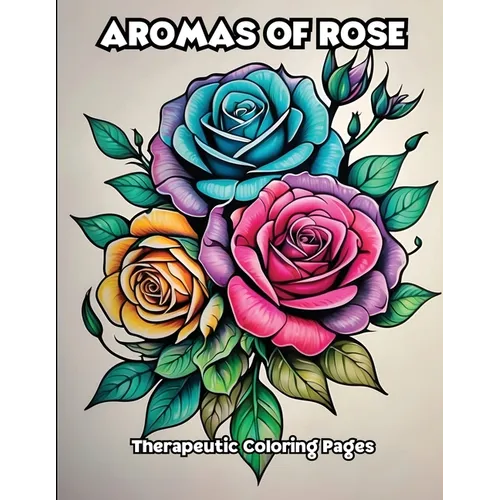 Aromas of Rose: Therapeutic Coloring Pages - Paperback