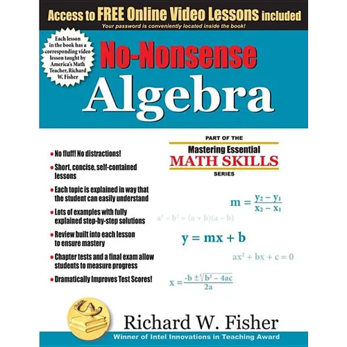 No-Nonsense Algebra: Part of the Mastering Essential Math Skills Series - Paperback