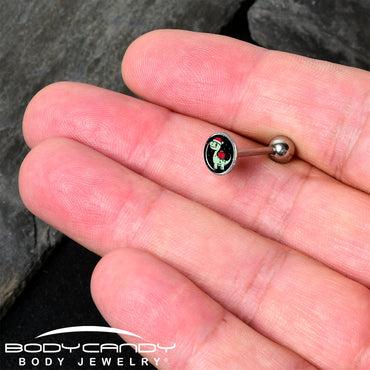 Christmas Holiday Dinosaur Barbell Tongue Ring by Onyx O