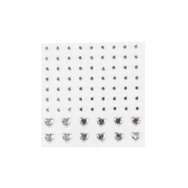 Nascita Face Jewels - 14 Pieces, Self-Adhesive Temporary Facial Decorations for Beauty and Makeup Accessories