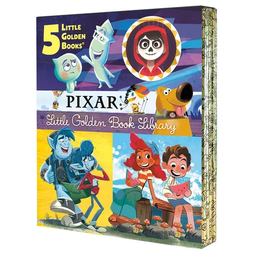 Pixar Little Golden Book Library (Disney/Pixar): Coco, Up, Onward, Soul, Luca - Hardcover