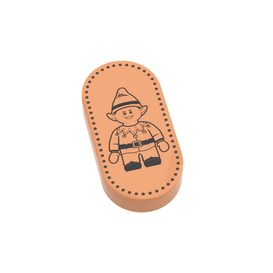 Pressed Penny - Elf - Custom Printed 1x2 Tile - Made Using LEGO® Parts