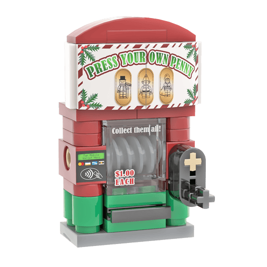 Penny Press - Christmas Themed - Custom Printed Set - Made Using LEGO® Parts