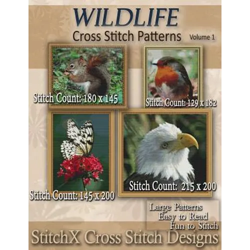Wildlife Cross Stitch Patterns - Paperback