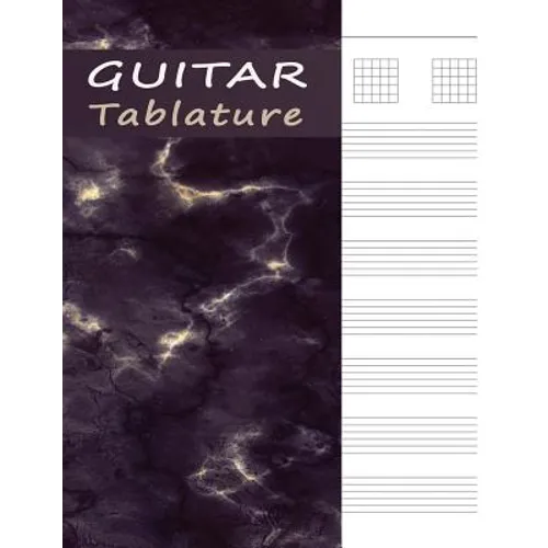 Guitar Tab Manuscript Book: Tablature Paper for Guitar Music & Songs - Purple Marble - Paperback