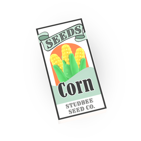 Seed Packet, Corn - Custom Printed Minifig Scale 1x2 Tile - Made Using LEGO® Parts