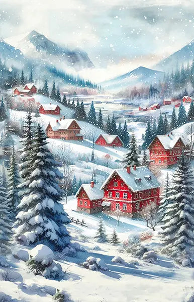 Cozy Tidings Spectrum Digital Print (28” x 42 1/2") Panel