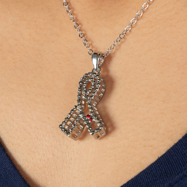 Outstanding Crystal Diabetes Awareness Necklace