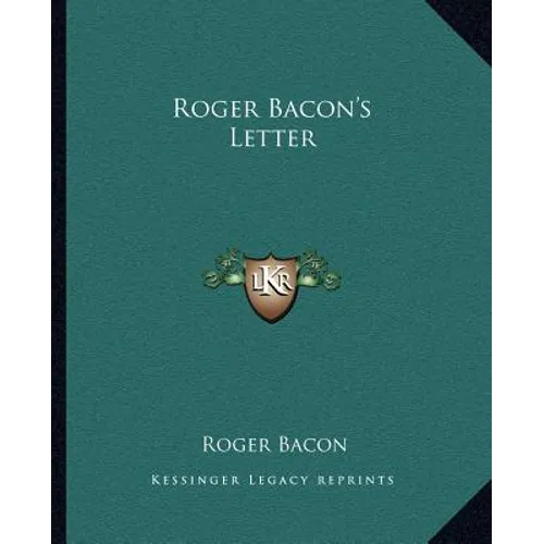 Roger Bacon's Letter - Paperback