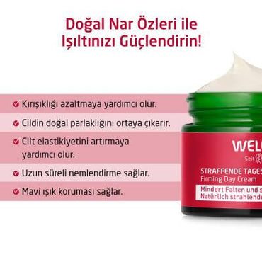 Weleda Organic Day Cream with Pomegranate Extract - Anti-Aging Moisturizer for Firming Skin, Natural Skincare Products