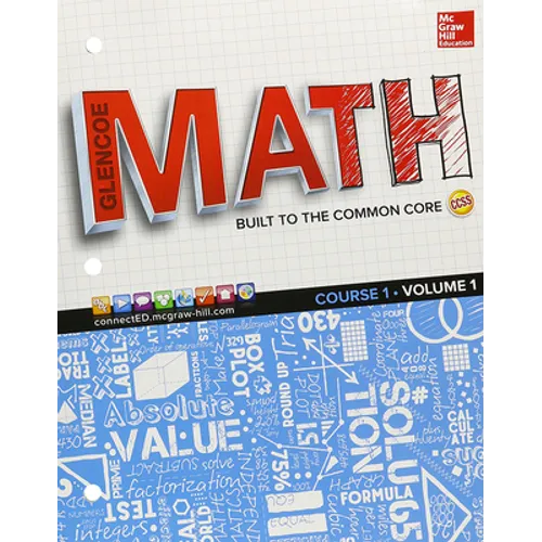 Glencoe Math, Course 1, Student Edition, Volume 1 - Paperback
