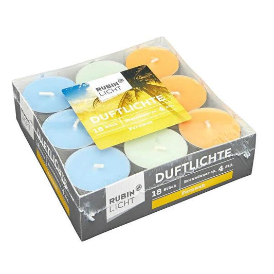 Rubin Licht Scented Tealight Candles Bulk, 18 Pack - 4 Hour Burn, Aromatherapy Home Fragrance Candles for Relaxation & Ambiance
