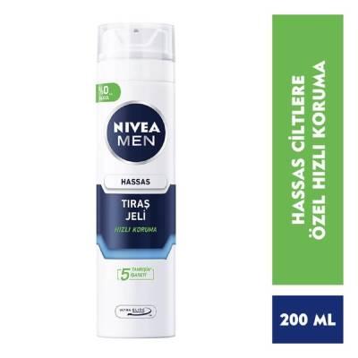 Nivea Men Sensitive Shaving Gel - Alcohol-Free, Soothes Irritation, 6.76 fl oz