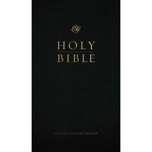 ESV Church Bible, Large Print, Red Letter (Hardcover, Black) - Hardcover