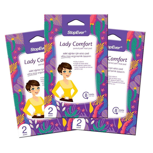StopEver Lady Comfort: Natural Menstrual Pain Relief Patch - Discreet Heat Therapy for Period Cramps, Portable & Drug-Free