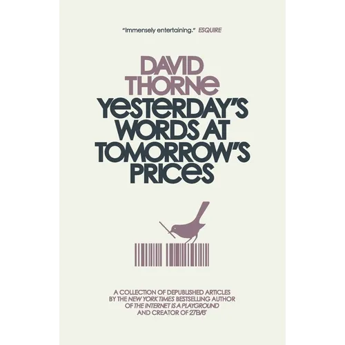 Yesterday's Words at Tomorrow's Prices - Paperback