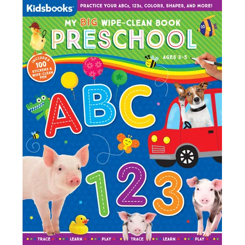 My Big Wipe-Clean Book: Preschool - Spiral