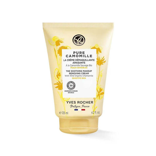 Pure Camomille Facial Cleansing Cream for Sensitive Skin - Gentle Makeup Remover with Organic Chamomile