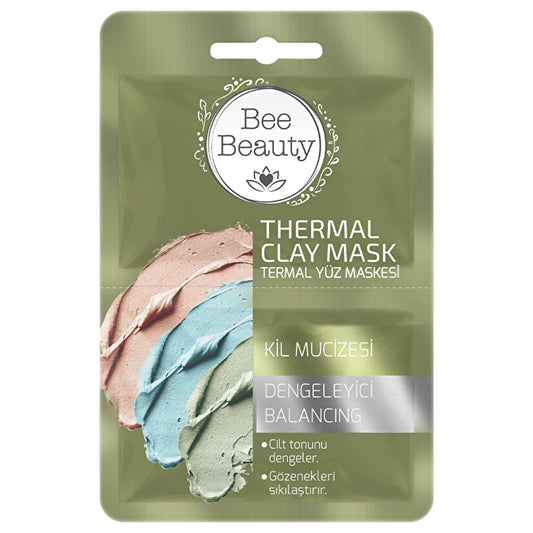Bee Beauty Thermal Clay Face Mask for Acne Treatment and Skin Toning - 2 x 5 ml