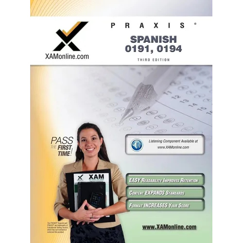 Praxis Spanish 0191, 0194 Teacher Certification Test Prep Study Guide - Paperback