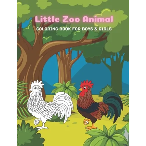 Little Zoo Animal - Coloring Book For Boys & Girls - Paperback